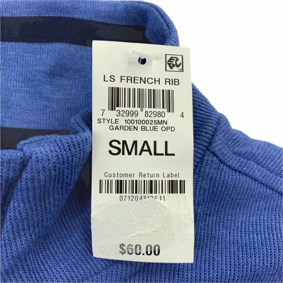 Club Room Mens 1/4-Zip French Rib Sweater Blue S - Picture 3 of 4